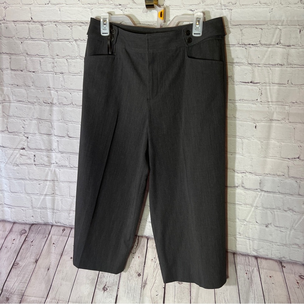 Nine West Gray Cropped Pants Sz 10